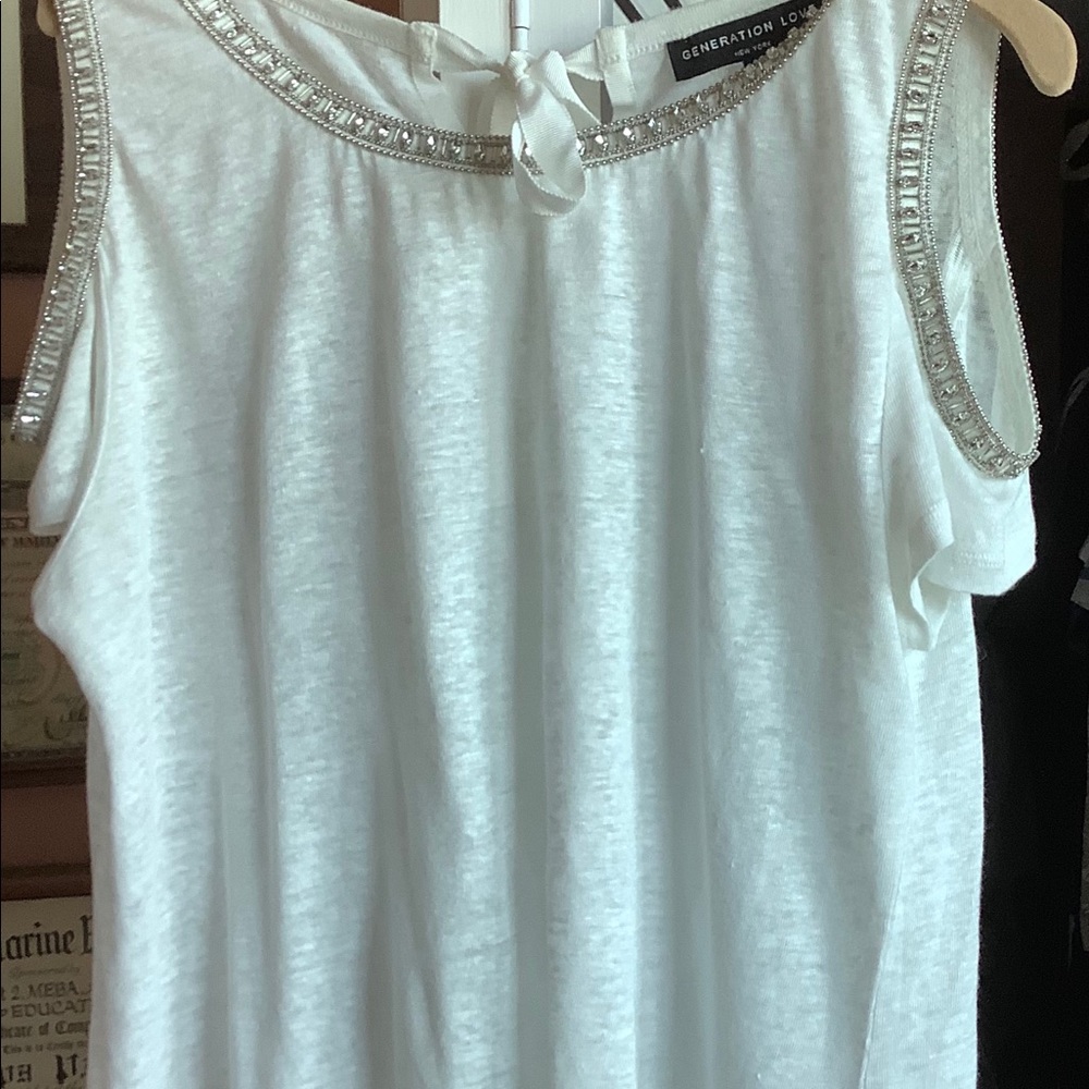 Cindy embellished cold shoulder top